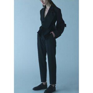 Y’s Yohji Yamamoto Black Wool Cropped Pants Women’s Size 2 Made in Japan